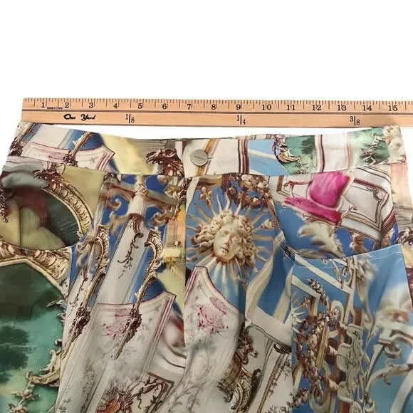 Miaou Green Paloma Elsesser Edition Gaudi Midi Skirt In Baroque Size M - Picture 9 of 11